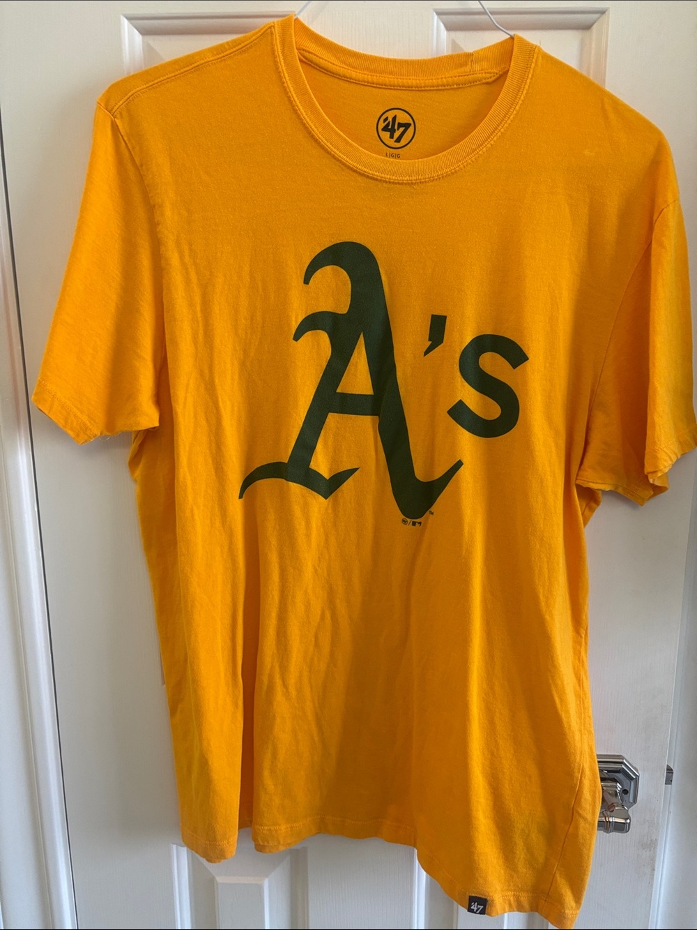 '47 Gold Oakland A's Logo Short Sleeve Tee